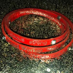 Good works red bracelet